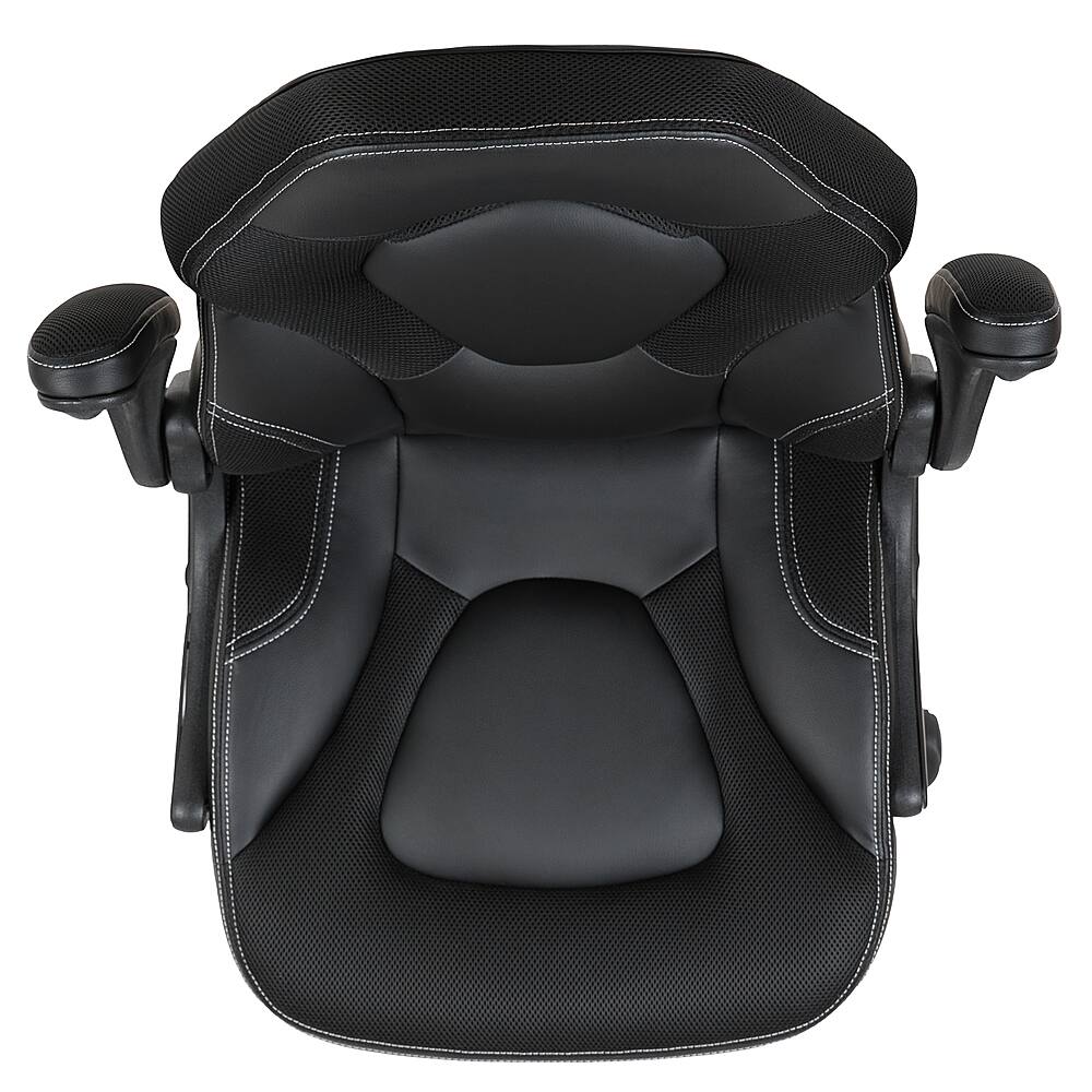 Alt View 17. Alamont Home - X10 High Back Black Racing Style Ergonomic Gaming Chair with Flip-Up Arms - Black.