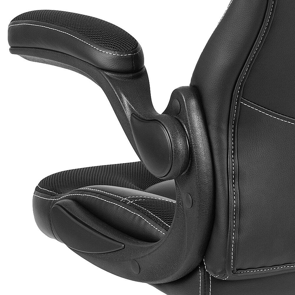 Alt View 19. Alamont Home - X10 High Back Black Racing Style Ergonomic Gaming Chair with Flip-Up Arms - Black.
