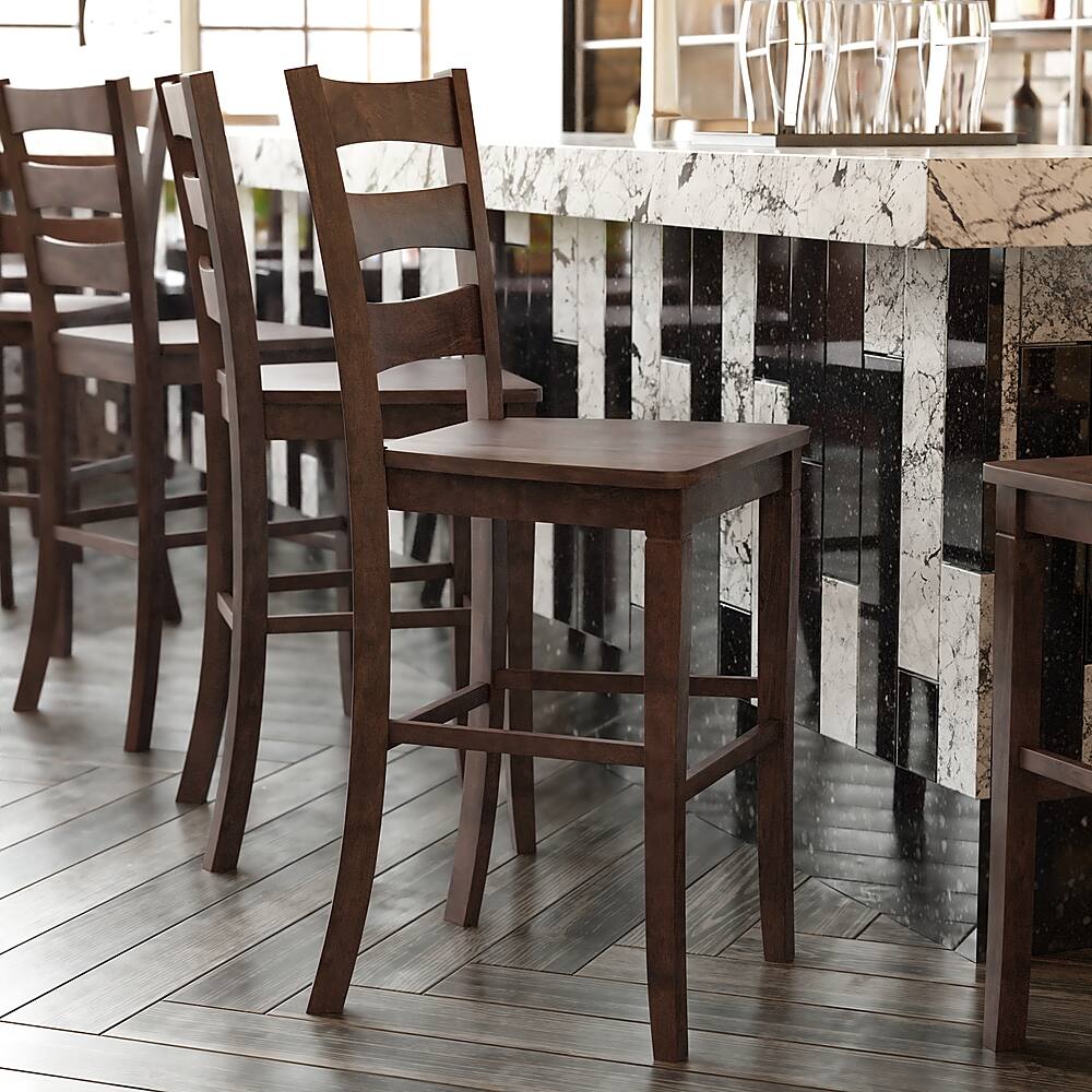 Customer Reviews Alamont Home Liesel Rustic Wood Bar Height Stool (Set