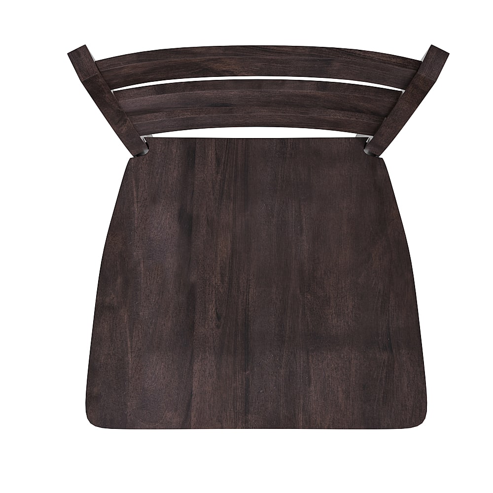 Alamont Home Liesel Rustic Wood Bar Height Stool (Set of 2) Gray Wash