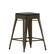Front. Alamont Home - Cierra Industrial Resin Backless Counter Stool (Set of 4) - Gun Metal/Black.