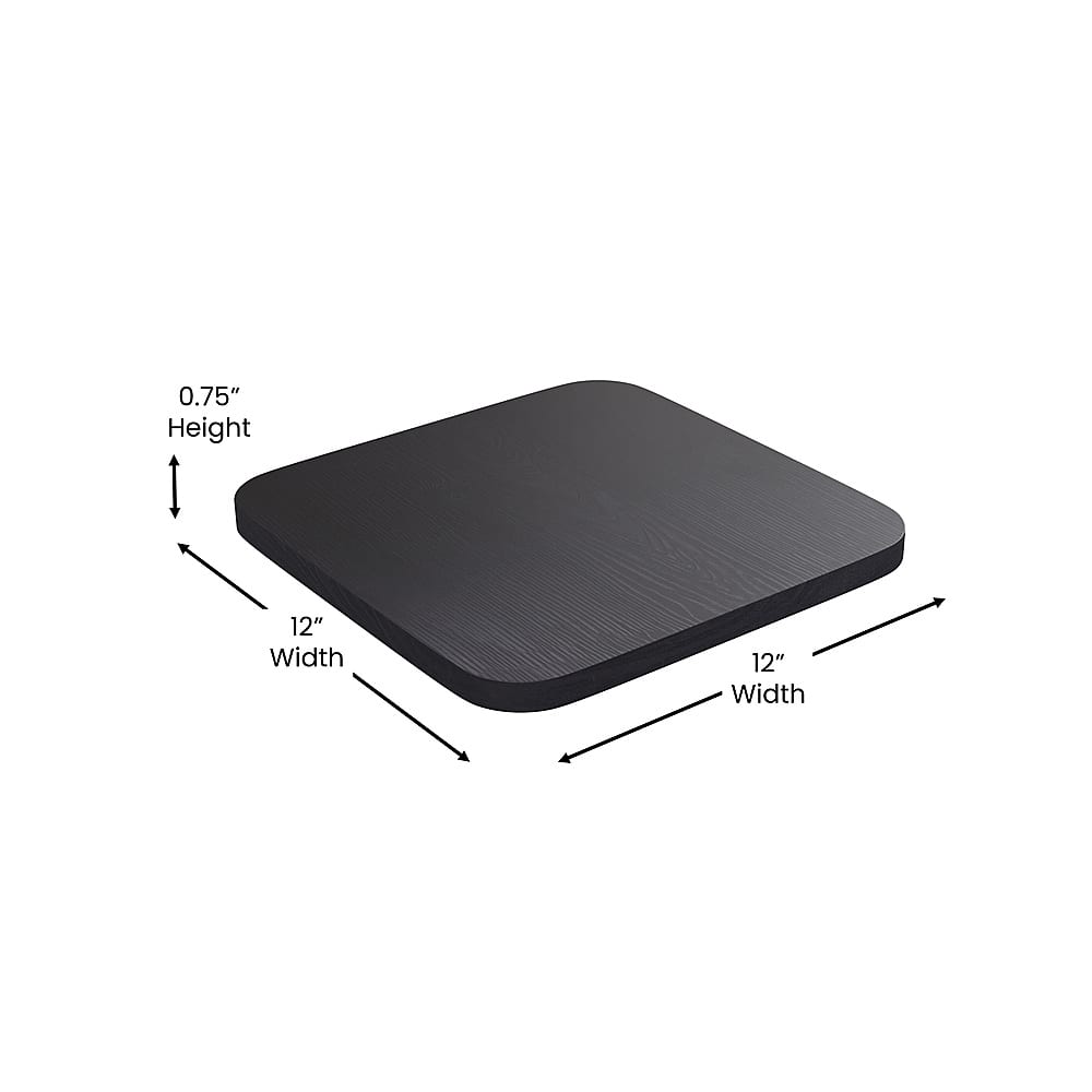 Alt View 14. Alamont Home - Kai All-Weather Commercial Bar Stool with Removable Back/Poly Seat-Black/Black - Black/Black.