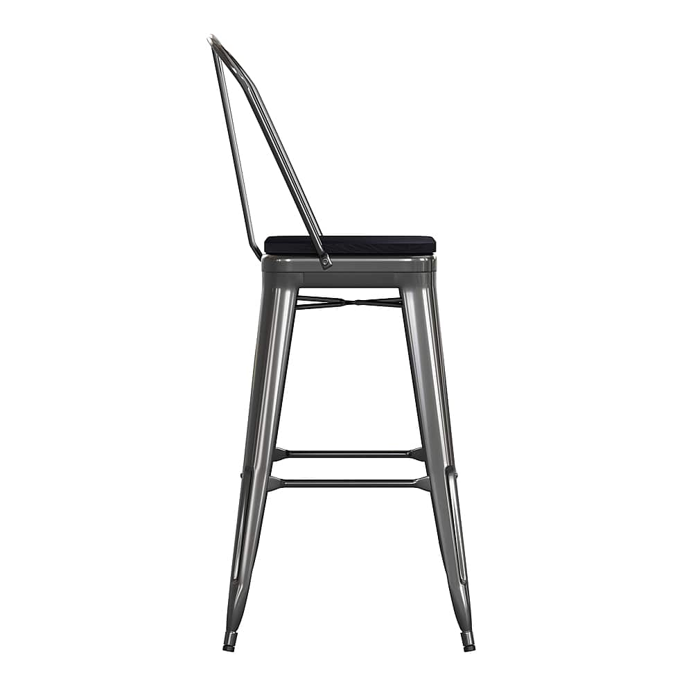 Alamont Home Kai All-Weather Commercial Bar Stool with Removable Back ...