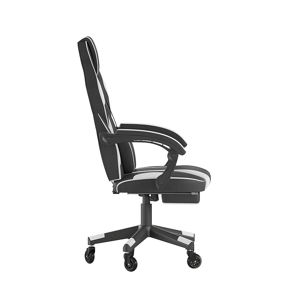 Alt View 15. Alamont Home - X40 Office Gaming Chair with Skater Wheels & Reclining Arms - White LeatherSoft - White.
