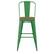 Alt View 11. Alamont Home - Carly All-Weather Bar Height Stool with Poly Resin Seat - Green/Teak - Green/Teak.