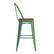 Alt View 18. Alamont Home - Carly All-Weather Bar Height Stool with Poly Resin Seat - Green/Teak - Green/Teak.