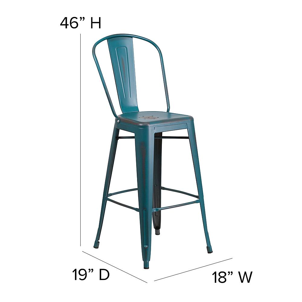 Best Buy: Alamont Home Carly All-Weather Bar Height Stool with Poly ...