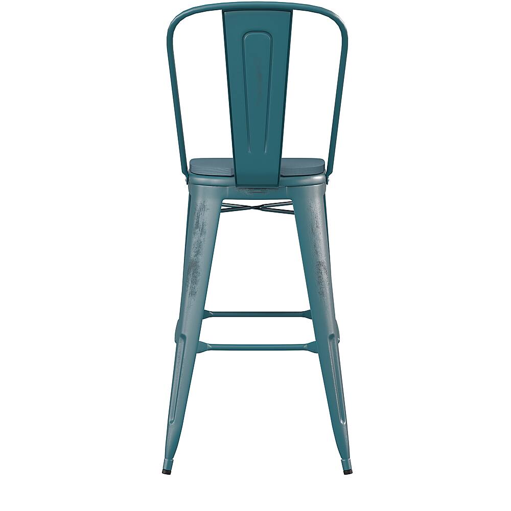 Alt View 17. Alamont Home - Carly All-Weather Bar Height Stool with Poly Resin Seat - Kelly-Blue Teal/Teal - Kelly Blue-Teal/Teal-Blue.