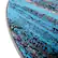 Alt View 15. Alamont Home - Rylan Collection Abstract Style Accent Area Rug Scraped Pattern 5' x 5' Round - Blue.