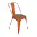 Front. Alamont Home - All-Weather Commercial Stack Chair & Poly Resin Seat - Orange/Teak.