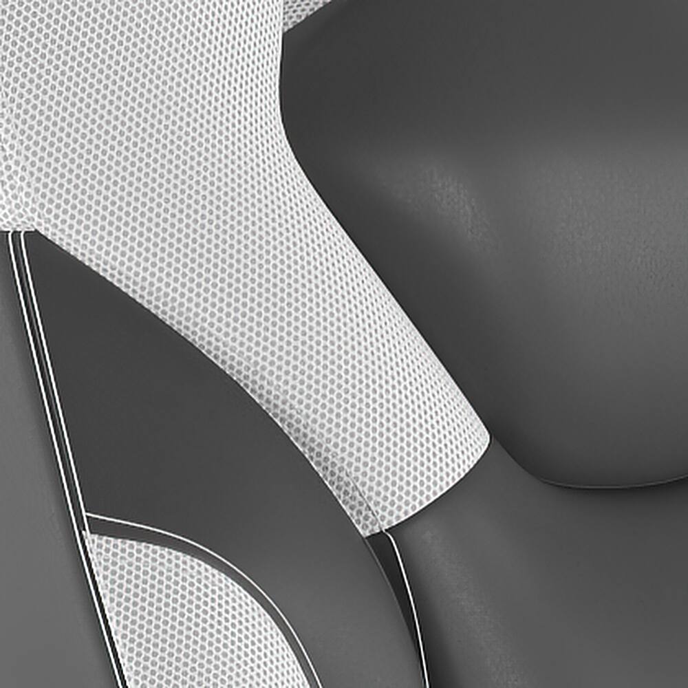 Alt View 16. Alamont Home - X10 Office Gaming Chair with Skater Wheels & Flip Up Arms - White LeatherSoft - White.