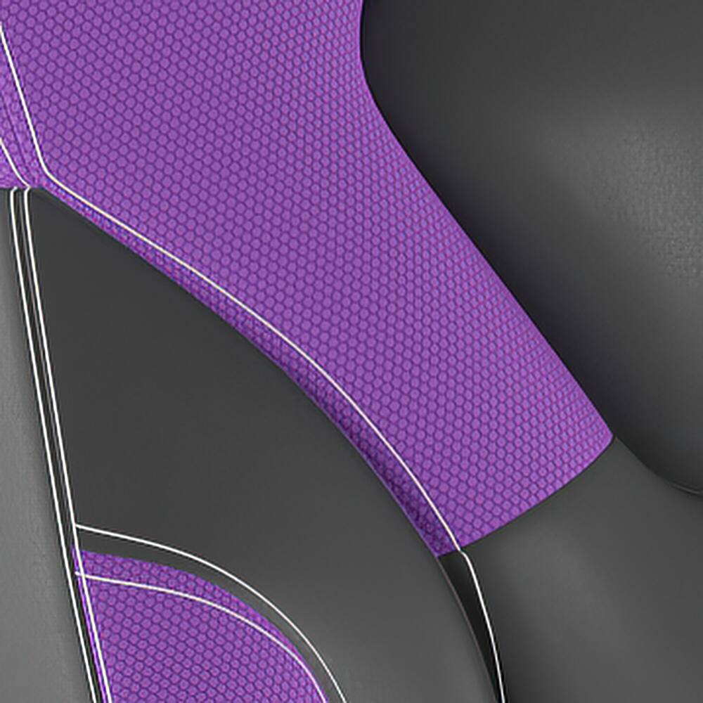 Alt View 16. Alamont Home - X10 Office Gaming Chair with Skater Wheels & Flip Up Arms - Purple LeatherSoft - Purple.