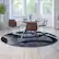 Alt View 11. Alamont Home - Harken Collection Modern Round Geometric Design Area Rug 8' x 8' - Gray.
