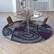 Alt View 13. Alamont Home - Jubilee Collection Abstract Style Round Accent Area Rug 7' x 7' - Purple.