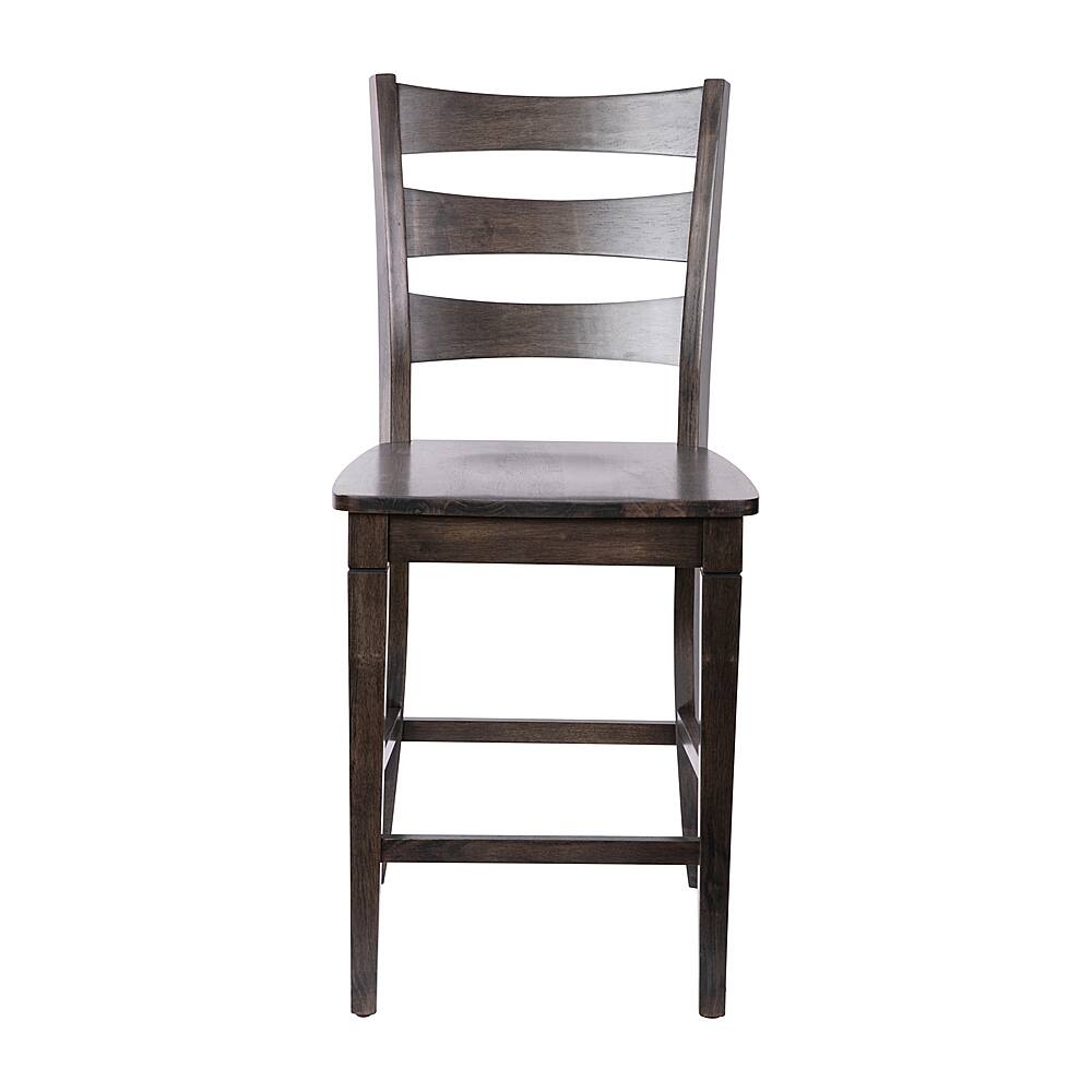 Alt View 11. Alamont Home - Liesel Rustic Wood Counter Height Stool (Set of 2) - Gray Wash Walnut.