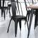 Alt View 13. Alamont Home - All-Weather Polyresin Seat for Colorful Metal Stools and Chairs (Set of 4) - Black.