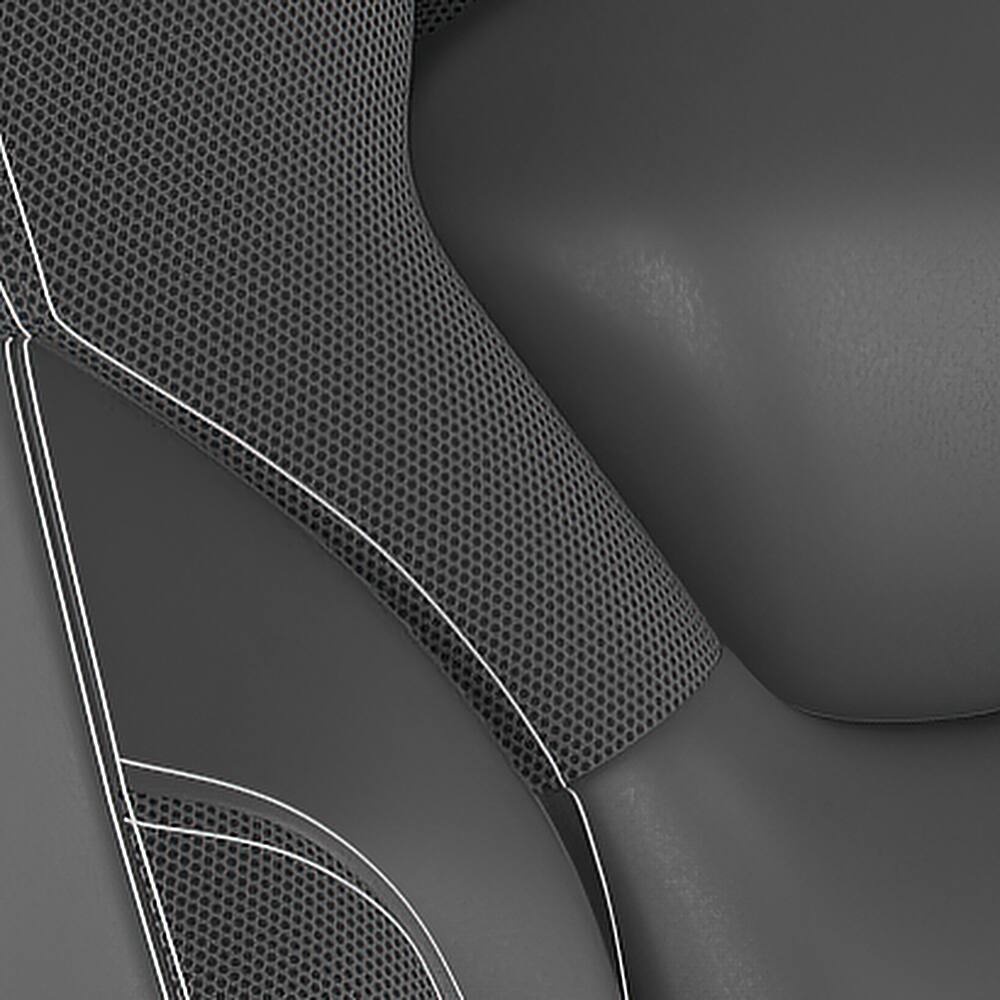 Alt View 16. Alamont Home - X10 Office Gaming Chair with Skater Wheels & Flip Up Arms - Black LeatherSoft - Black.