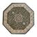 Front. Alamont Home - Portman Collection Medallion Motif Traditional Persian Style Round Area Rug 4' x 4' - Green.