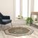 Alt View 11. Alamont Home - Portman Collection Medallion Motif Traditional Persian Style Round Area Rug 4' x 4' - Green.