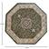 Alt View 12. Alamont Home - Portman Collection Medallion Motif Traditional Persian Style Round Area Rug 4' x 4' - Green.