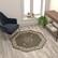 Alt View 13. Alamont Home - Portman Collection Medallion Motif Traditional Persian Style Round Area Rug 4' x 4' - Green.