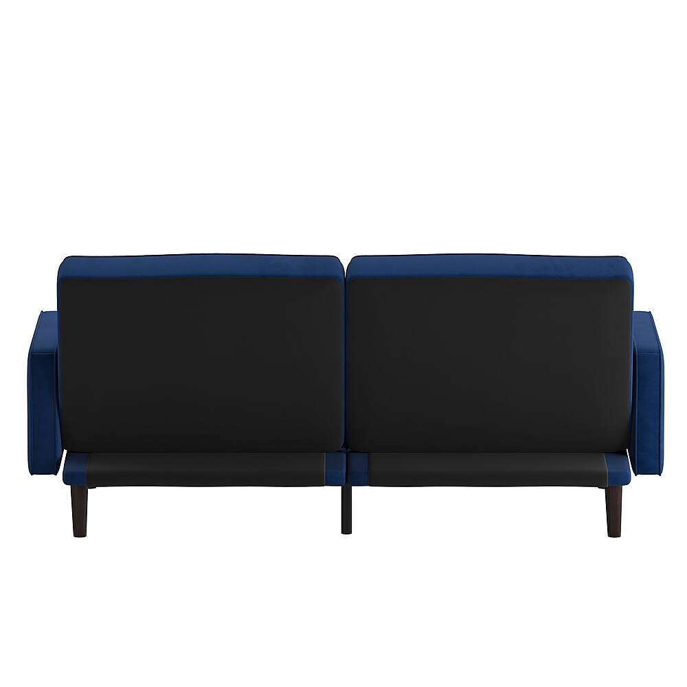 Alt View 16. Alamont Home - Convertible Split Back Futon Sofa Sleeper with Wooden Legs - Navy.