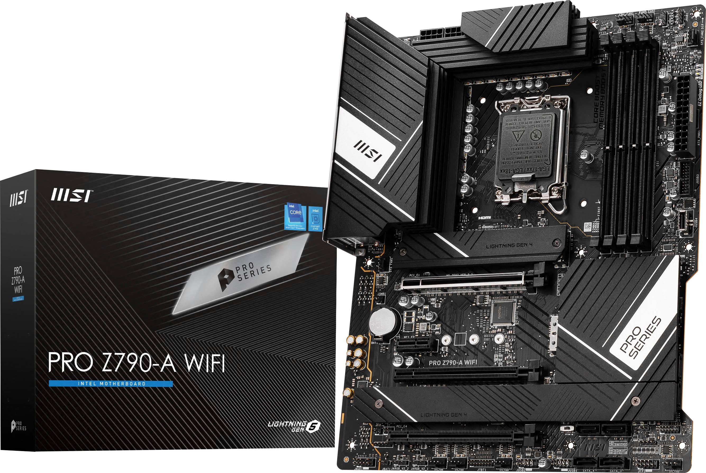 MSI Pro Z790-A WIFI (Socket 1700) USB 3.2 Intel Motherboard Black PRO Z790-A  WIFI - Best Buy