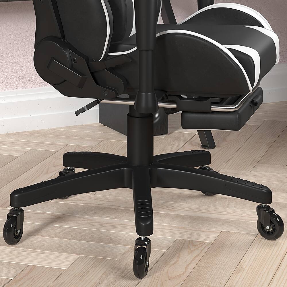 Alt View 14. Alamont Home - X30 Gaming Chair with Roller Wheels, Reclining Arms, Footrest-Black LeatherSoft - Black.