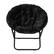 Alt View 11. Alamont Home - Folding XL Faux Fur Saucer Chair for Dorm or Bedroom - Black/Black.