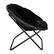 Alt View 18. Alamont Home - Folding XL Faux Fur Saucer Chair for Dorm or Bedroom - Black/Black.