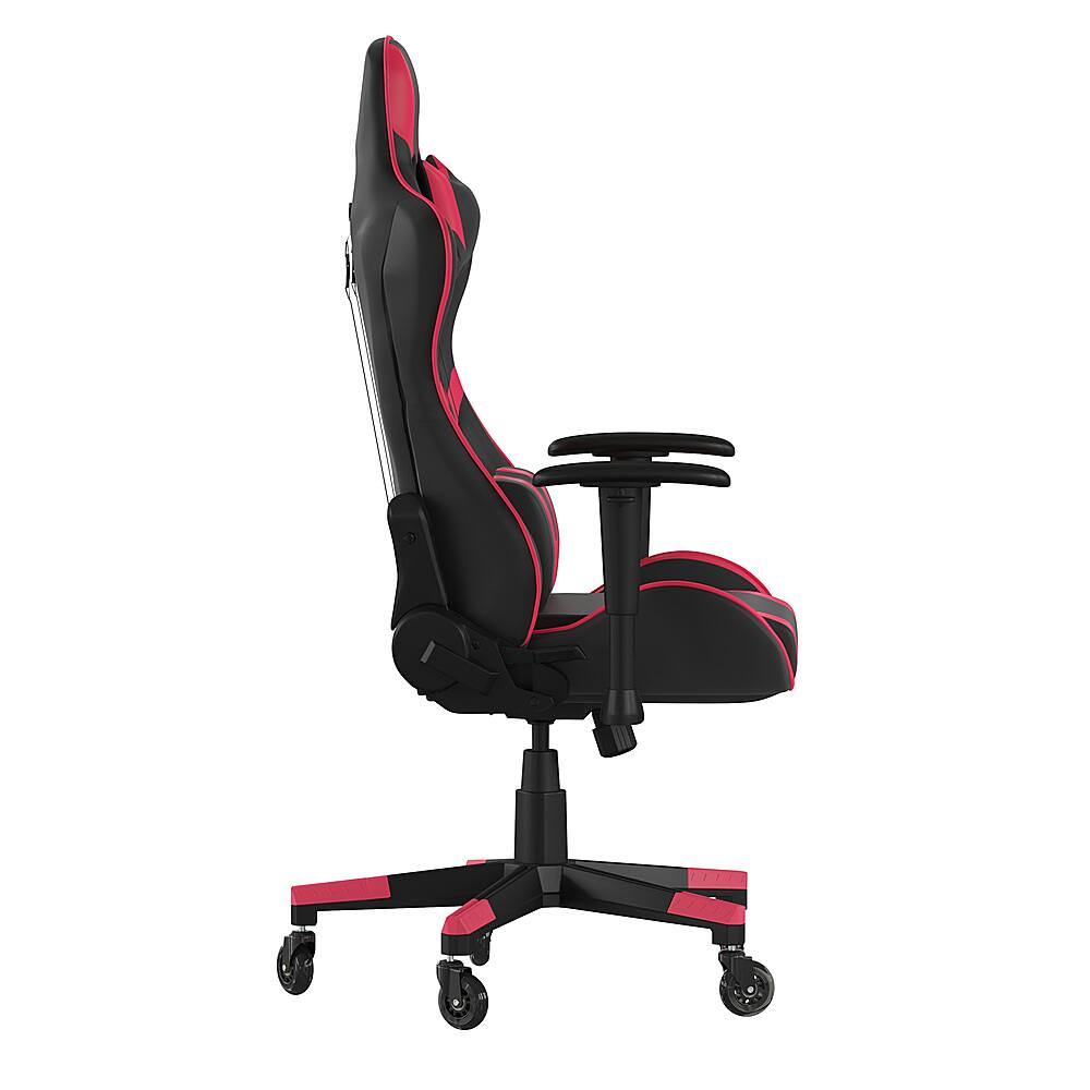 Alt View 15. Alamont Home - X20 Office Gaming Chair with Roller Wheels & Reclining Back - Red LeatherSoft - Red.