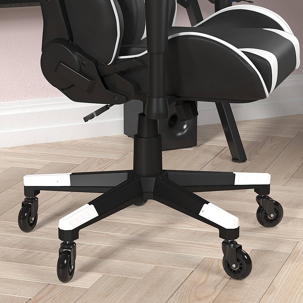 Alt View 14. Alamont Home - X20 Office Gaming Chair with Roller Wheels & Reclining Back - Black LeatherSoft - Black.