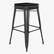 Front. Alamont Home - Cierra Industrial Resin Backless Bar Stool (Set of 4) - Black/Black.
