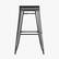 Alt View 17. Alamont Home - Cierra Industrial Resin Backless Bar Stool (Set of 4) - Black/Black.