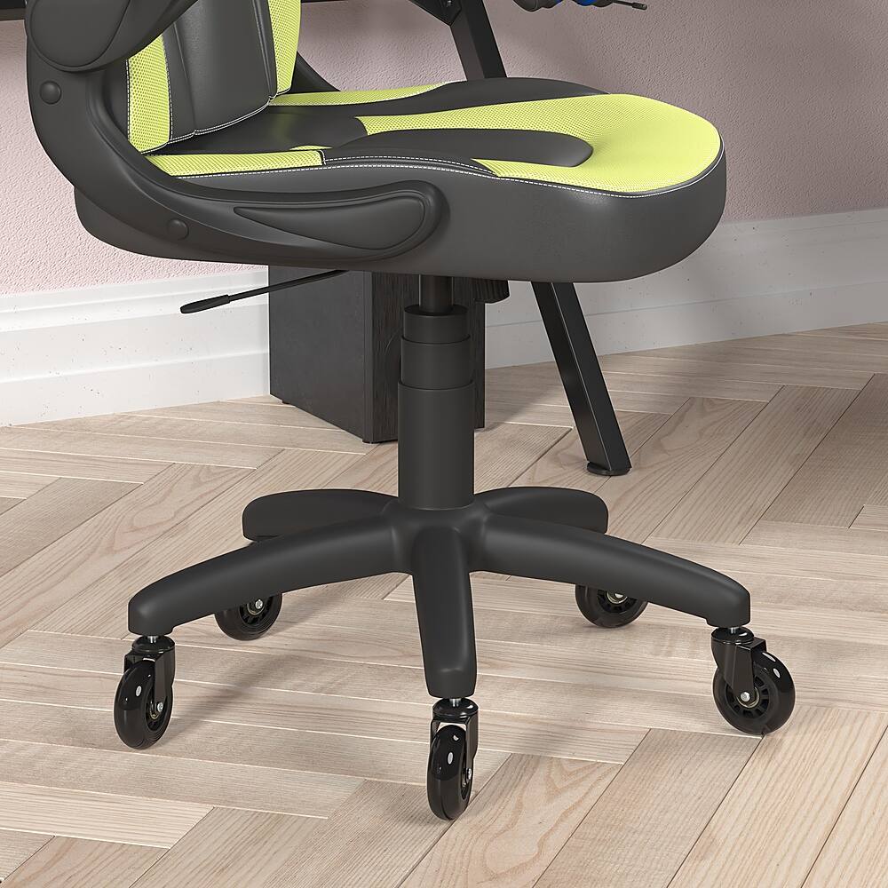 Alt View 14. Alamont Home - X10 Office Gaming Chair with Skater Wheels & Flip Up Arms - Green LeatherSoft - Neon Green.