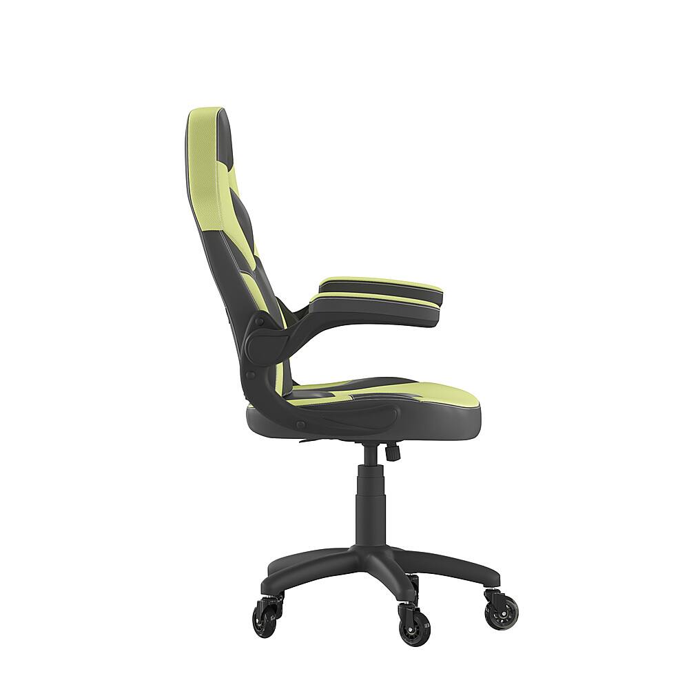 Alt View 15. Alamont Home - X10 Office Gaming Chair with Skater Wheels & Flip Up Arms - Green LeatherSoft - Neon Green.