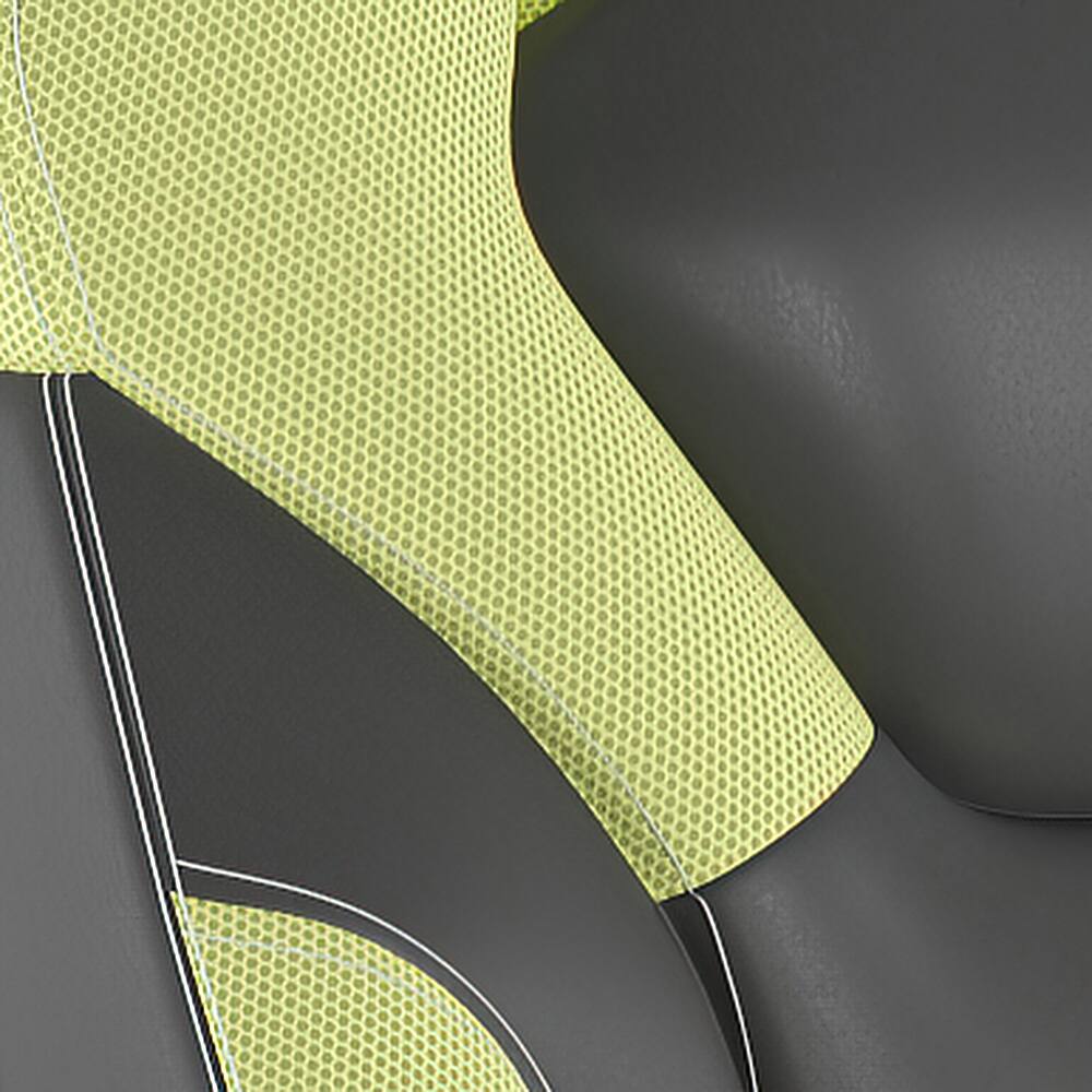 Alt View 16. Alamont Home - X10 Office Gaming Chair with Skater Wheels & Flip Up Arms - Green LeatherSoft - Neon Green.
