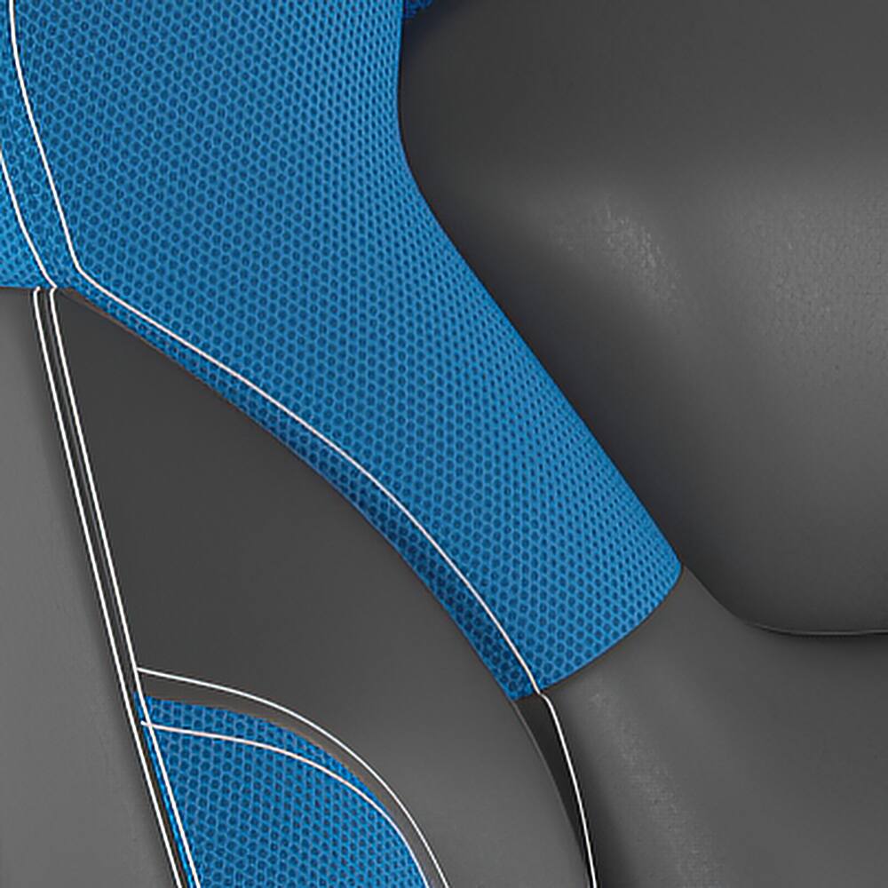 Alt View 16. Alamont Home - X10 Office Gaming Chair with Skater Wheels & Flip Up Arms - Blue LeatherSoft - Blue.