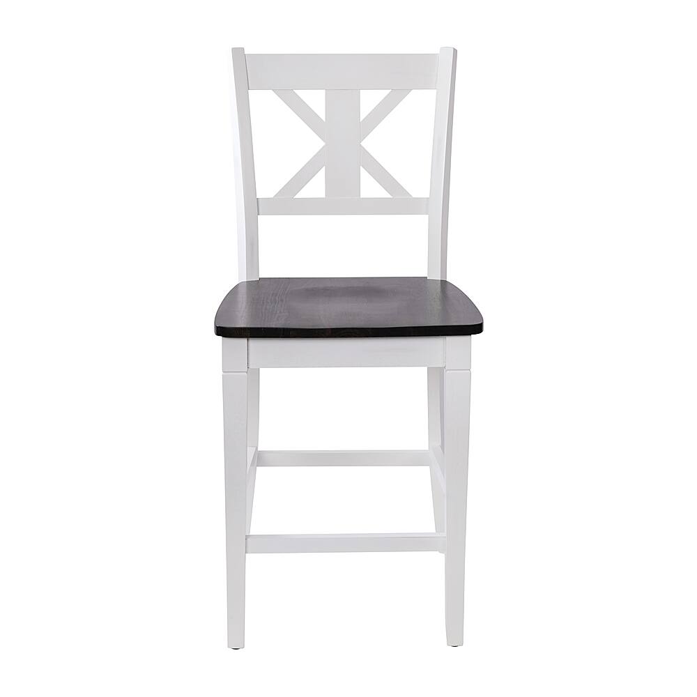 Alt View 11. Alamont Home - Gwendolyn Rustic Wood Counter Height Stool (Set of 2) - White Wash.