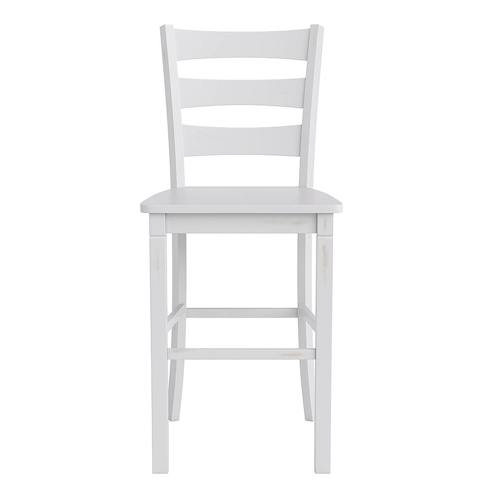 Alt View 11. Alamont Home - Liesel Rustic Wood Bar Height Stool (Set of 2) - White Wash.