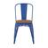 Alt View 11. Alamont Home - All-Weather Commercial Stack Chair & Poly Resin Seat - Blue/Teak.