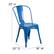 Alt View 13. Alamont Home - All-Weather Commercial Stack Chair & Poly Resin Seat - Blue/Teak.