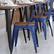 Alt View 16. Alamont Home - All-Weather Commercial Stack Chair & Poly Resin Seat - Blue/Teak.