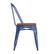 Alt View 18. Alamont Home - All-Weather Commercial Stack Chair & Poly Resin Seat - Blue/Teak.