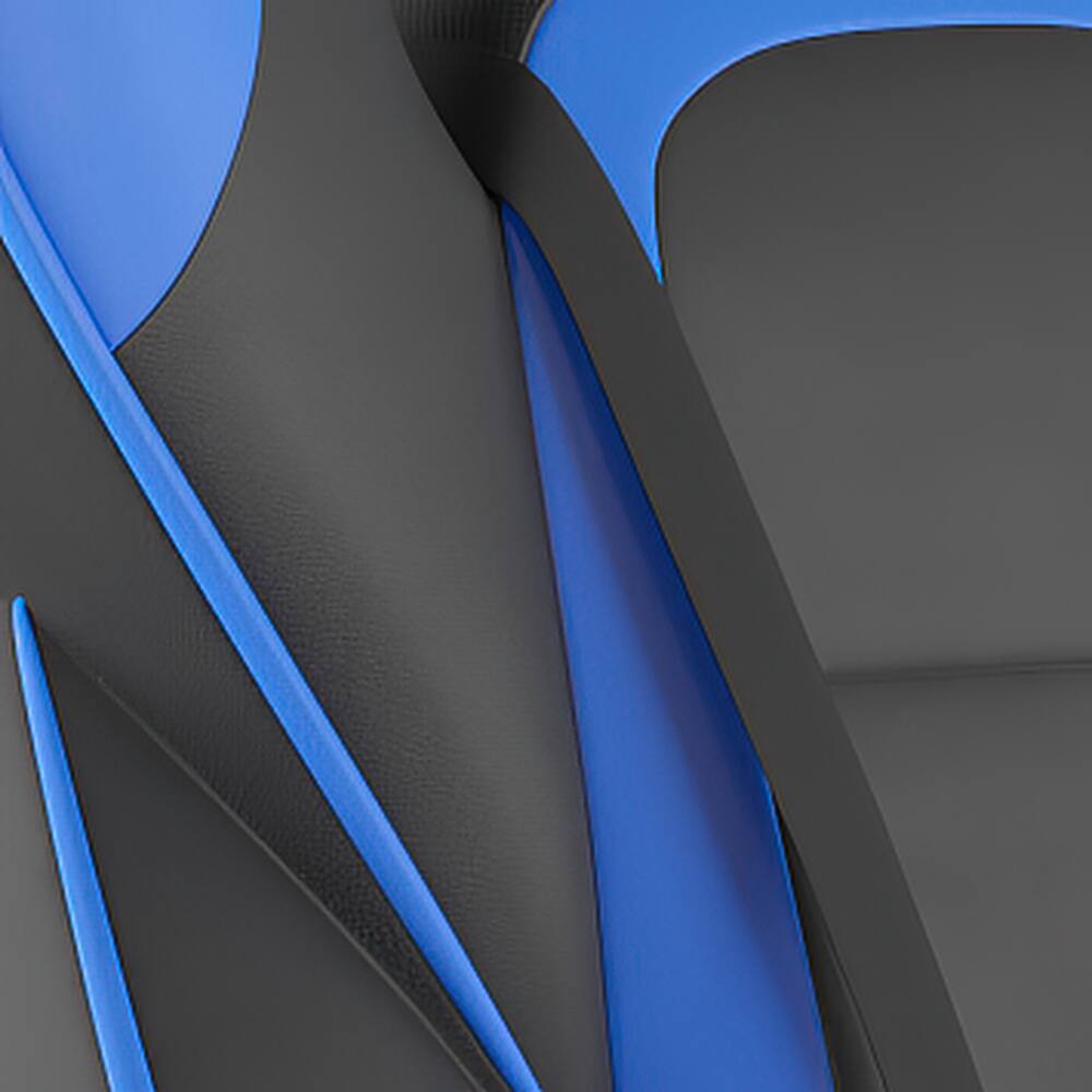 Alt View 16. Alamont Home - X40 Office Gaming Chair with Skater Wheels & Reclining Arms - Blue LeatherSoft - Black/Blue.