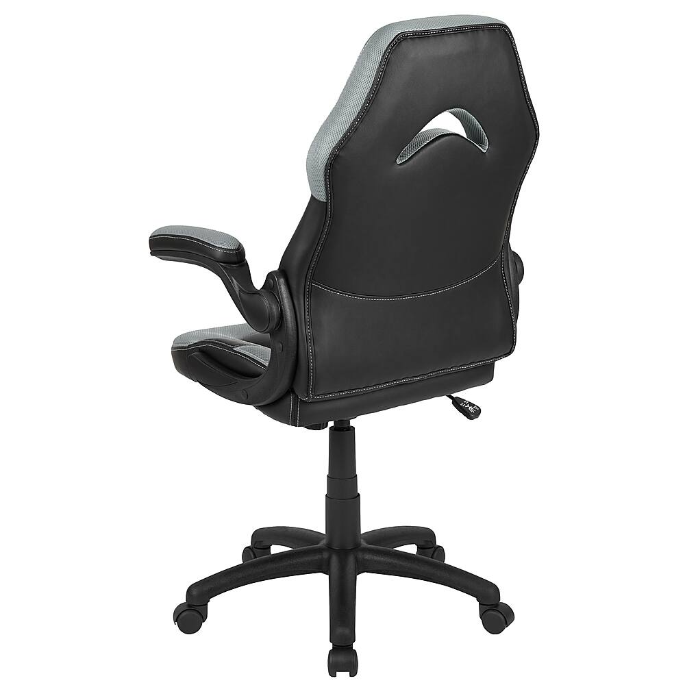Alt View 14. Alamont Home - X10 High Back Gray/Black Racing Style Ergonomic Gaming Chair with Flip-Up Arms - Gray.