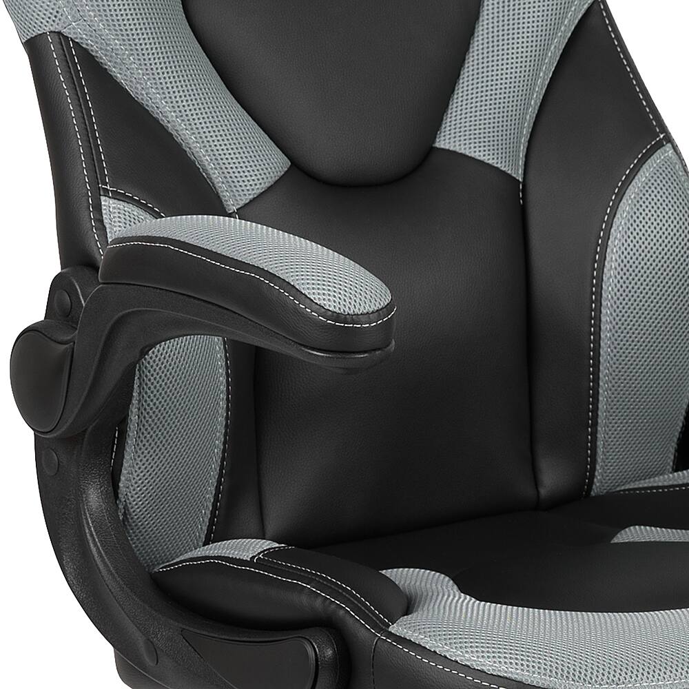 Alt View 15. Alamont Home - X10 High Back Gray/Black Racing Style Ergonomic Gaming Chair with Flip-Up Arms - Gray.