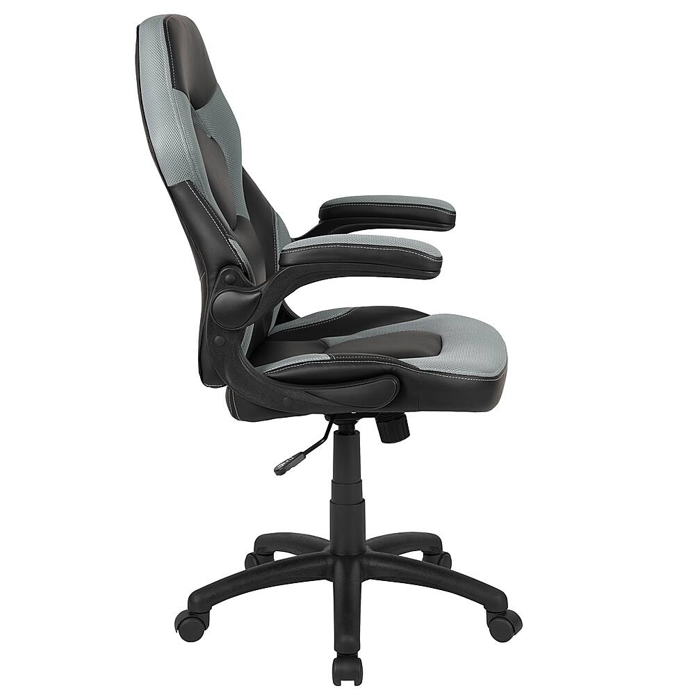 Alt View 16. Alamont Home - X10 High Back Gray/Black Racing Style Ergonomic Gaming Chair with Flip-Up Arms - Gray.