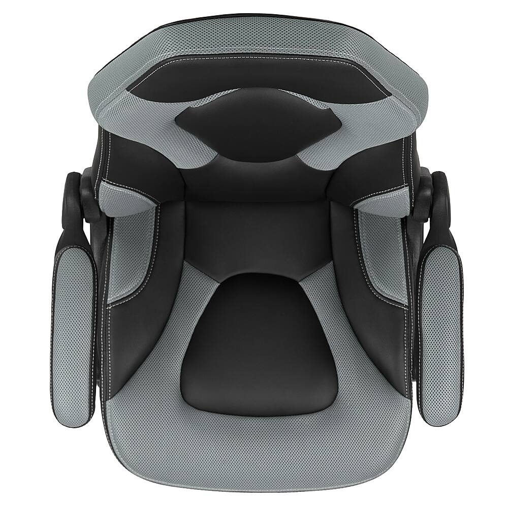 Alt View 17. Alamont Home - X10 High Back Gray/Black Racing Style Ergonomic Gaming Chair with Flip-Up Arms - Gray.