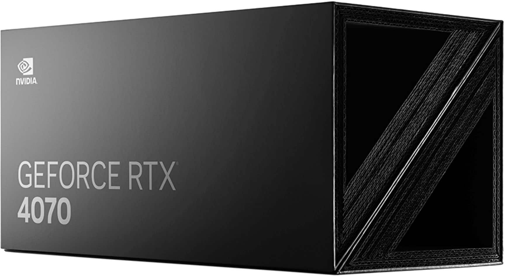 NVIDIA GeForce RTX 4070 12GB GDDR6X Graphics Card Titanium/Black